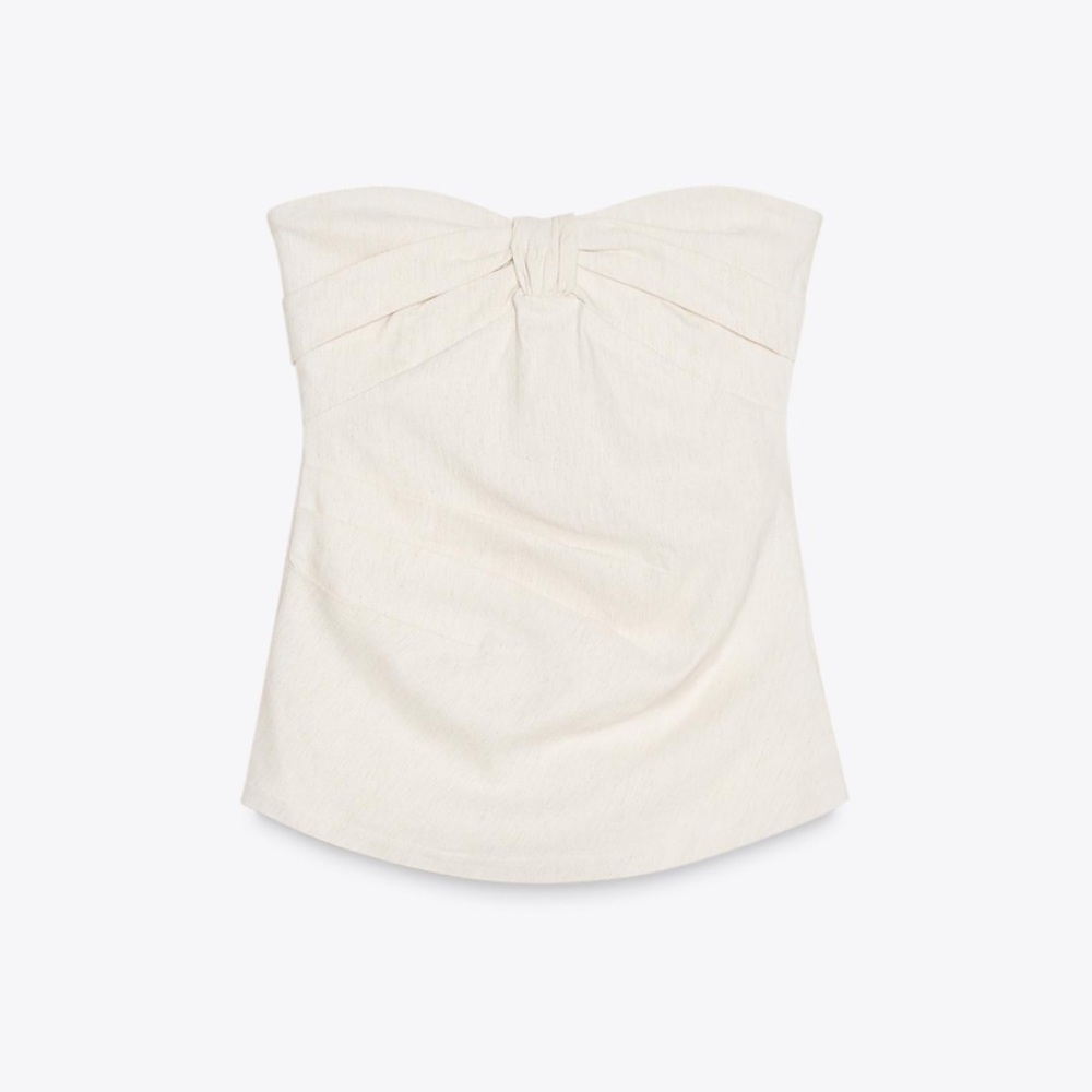 ZARA SWEETHEART NECKLINE BUSTIER TOP